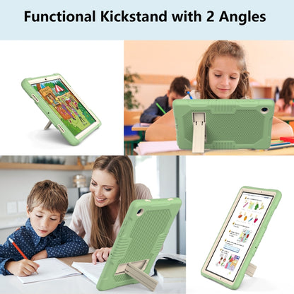 For Samsung Galaxy Tab A8 10.5 2021 X200 Contrast Color Robot Shockproof Silicone + PC Tablet Case(Matcha Green) - Other Galaxy Tab PC by buy2fix | Online Shopping UK | buy2fix