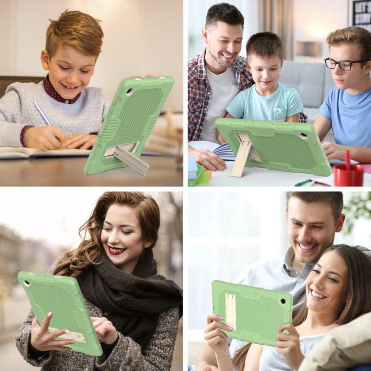 For Samsung Galaxy Tab A8 10.5 2021 X200 Contrast Color Robot Shockproof Silicone + PC Tablet Case(Matcha Green) - Other Galaxy Tab PC by buy2fix | Online Shopping UK | buy2fix