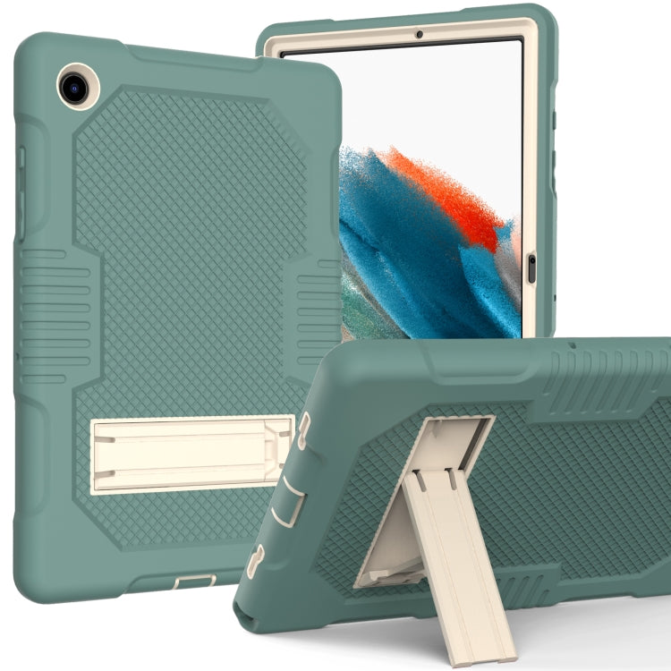 For Samsung Galaxy Tab A8 10.5 2021 X200 Contrast Color Robot Shockproof Silicone + PC Tablet Case(Emerald Green) - Other Galaxy Tab PC by buy2fix | Online Shopping UK | buy2fix