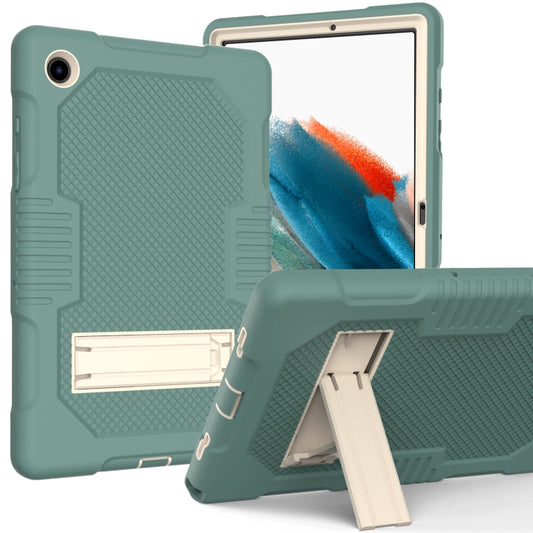 For Samsung Galaxy Tab A8 10.5 2021 X200 Contrast Color Robot Shockproof Silicone + PC Tablet Case(Emerald Green) - Other Galaxy Tab PC by buy2fix | Online Shopping UK | buy2fix