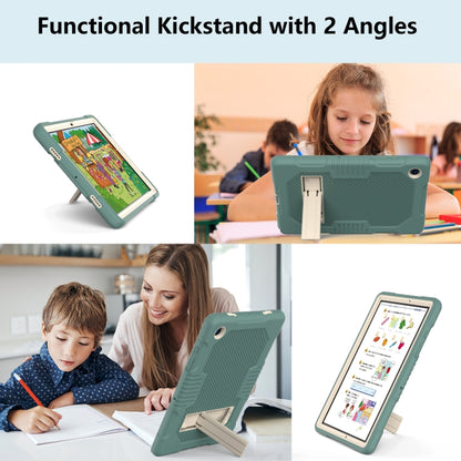 For Samsung Galaxy Tab A8 10.5 2021 X200 Contrast Color Robot Shockproof Silicone + PC Tablet Case(Emerald Green) - Other Galaxy Tab PC by buy2fix | Online Shopping UK | buy2fix