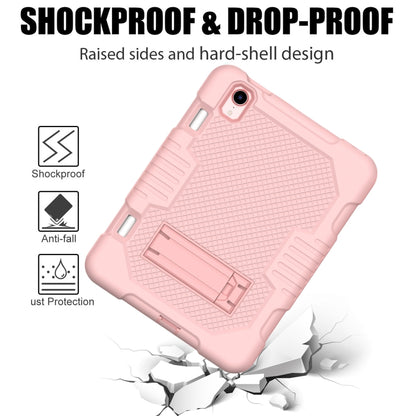 For iPad mini 2024 /mini 6 Contrast Color Robot Shockproof Silicone + PC Tablet Case(Rose Gold) - iPad mini 6 Cases by buy2fix | Online Shopping UK | buy2fix