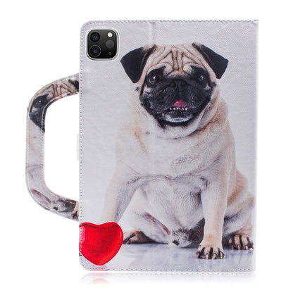 For iPad 11 (2020) 3D Colored Drawing Horizontal Flip Leather Tablet Case with Holder & Card Slot & Wallet & Handle(Pug) - iPad Pro 11 (2020) Cases by buy2fix | Online Shopping UK | buy2fix