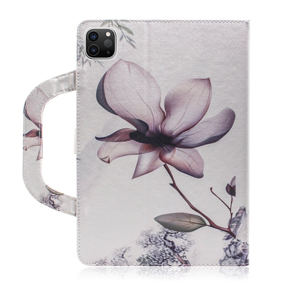 For iPad 11 (2020) 3D Colored Drawing Horizontal Flip Leather Tablet Case with Holder & Card Slot & Wallet & Handle(Magnolia) - iPad Pro 11 (2020) Cases by buy2fix | Online Shopping UK | buy2fix