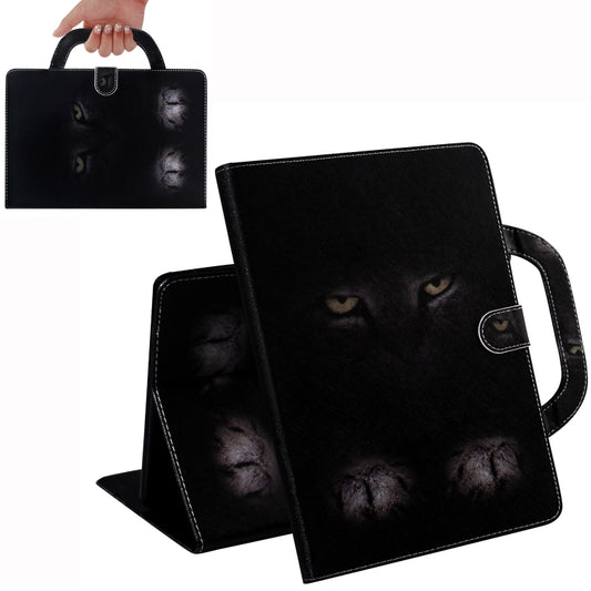 For iPad 11 (2020) 3D Colored Drawing Horizontal Flip Leather Tablet Case with Holder & Card Slot & Wallet & Handle(Mysterious Cat) - iPad Pro 11 (2020) Cases by buy2fix | Online Shopping UK | buy2fix