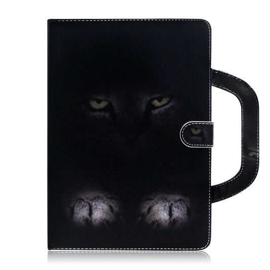 For iPad 11 (2020) 3D Colored Drawing Horizontal Flip Leather Tablet Case with Holder & Card Slot & Wallet & Handle(Mysterious Cat) - iPad Pro 11 (2020) Cases by buy2fix | Online Shopping UK | buy2fix
