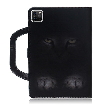 For iPad 11 (2020) 3D Colored Drawing Horizontal Flip Leather Tablet Case with Holder & Card Slot & Wallet & Handle(Mysterious Cat) - iPad Pro 11 (2020) Cases by buy2fix | Online Shopping UK | buy2fix