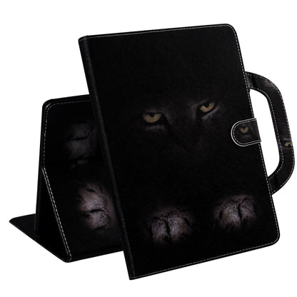 For iPad 11 (2020) 3D Colored Drawing Horizontal Flip Leather Tablet Case with Holder & Card Slot & Wallet & Handle(Mysterious Cat) - iPad Pro 11 (2020) Cases by buy2fix | Online Shopping UK | buy2fix