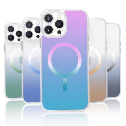 For iPhone 14 Gradient Magsafe Magnetic Phone Case (Pink Blue) by buy2fix