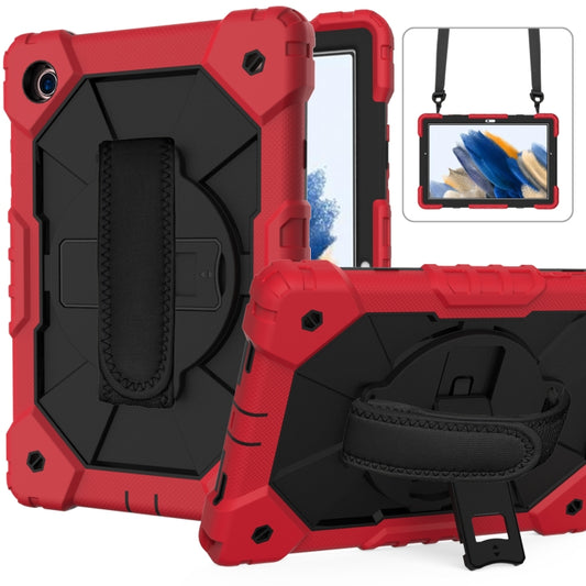 For Samsung Galaxy Tab A8 10.5 2021 X200 Contrast Color Robot Silicone + PC Tablet Case(Red+Black) - Other Galaxy Tab PC by buy2fix | Online Shopping UK | buy2fix