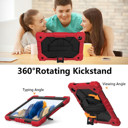For Samsung Galaxy Tab A8 10.5 2021 X200 Contrast Color Robot Silicone + PC Tablet Case(Red+Black) - Other Galaxy Tab PC by buy2fix | Online Shopping UK | buy2fix