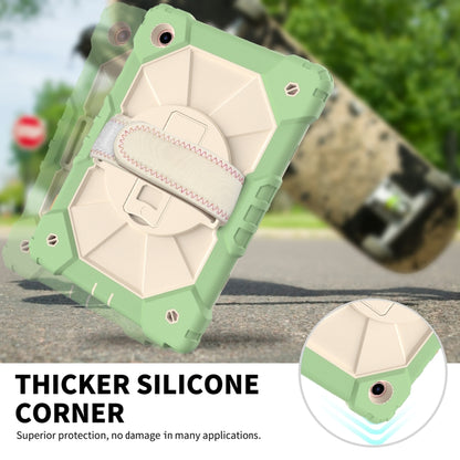 For Samsung Galaxy Tab A8 10.5 2021 X200 Contrast Color Robot Silicone + PC Tablet Case(Matcha Green+Beige) - Other Galaxy Tab PC by buy2fix | Online Shopping UK | buy2fix