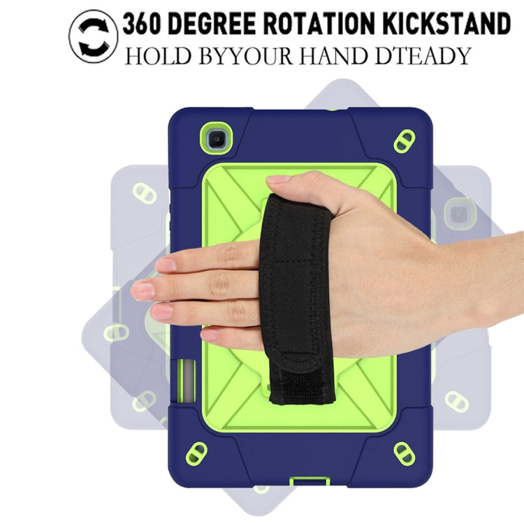 For Samsung Galaxy Tab S6 Lite P610 Contrast Color Robot Silicone + PC Tablet Case(Navy Blue Yellow Green) - Tab S6 Lite P610 / P615 by buy2fix | Online Shopping UK | buy2fix