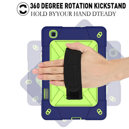 For Samsung Galaxy Tab S6 Lite P610 Contrast Color Robot Silicone + PC Tablet Case(Navy Blue Yellow Green) - Tab S6 Lite P610 / P615 by buy2fix | Online Shopping UK | buy2fix