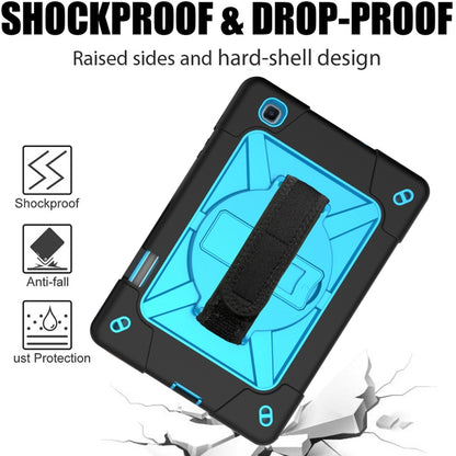 For Samsung Galaxy Tab S6 Lite P610 Contrast Color Robot Silicone + PC Tablet Case(Black Blue) - Tab S6 Lite P610 / P615 by buy2fix | Online Shopping UK | buy2fix