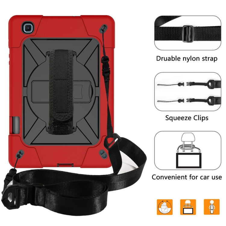 For Samsung Galaxy Tab S6 Lite P610 Contrast Color Robot Silicone + PC Tablet Case(Red Black) - Tab S6 Lite P610 / P615 by buy2fix | Online Shopping UK | buy2fix