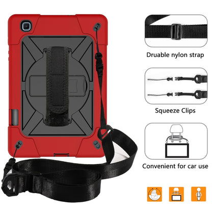 For Samsung Galaxy Tab S6 Lite P610 Contrast Color Robot Silicone + PC Tablet Case(Red Black) - Tab S6 Lite P610 / P615 by buy2fix | Online Shopping UK | buy2fix