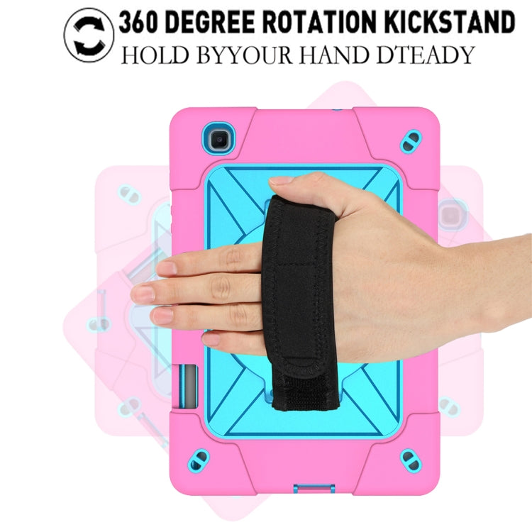 For Samsung Galaxy Tab S6 Lite P610 Contrast Color Robot Silicone + PC Tablet Case(Rose Red Blue) - Tab S6 Lite P610 / P615 by buy2fix | Online Shopping UK | buy2fix