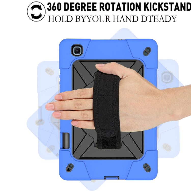 For Samsung Galaxy Tab S6 Lite P610 Contrast Color Robot Silicone + PC Tablet Case(Dark Blue Black) - Tab S6 Lite P610 / P615 by buy2fix | Online Shopping UK | buy2fix