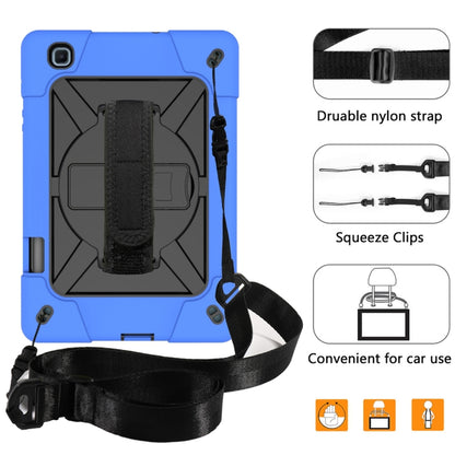 For Samsung Galaxy Tab S6 Lite P610 Contrast Color Robot Silicone + PC Tablet Case(Dark Blue Black) - Tab S6 Lite P610 / P615 by buy2fix | Online Shopping UK | buy2fix