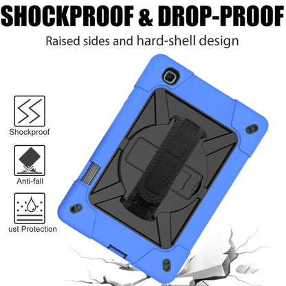 For Samsung Galaxy Tab S6 Lite P610 Contrast Color Robot Silicone + PC Tablet Case(Dark Blue Black) - Tab S6 Lite P610 / P615 by buy2fix | Online Shopping UK | buy2fix