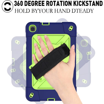 For Samsung Galaxy Tab A 8.4 T307 Contrast Color Robot Silicone + PC Tablet Case(Navy Blue Yellow Green) - Tab A 8.4 (2020) by buy2fix | Online Shopping UK | buy2fix