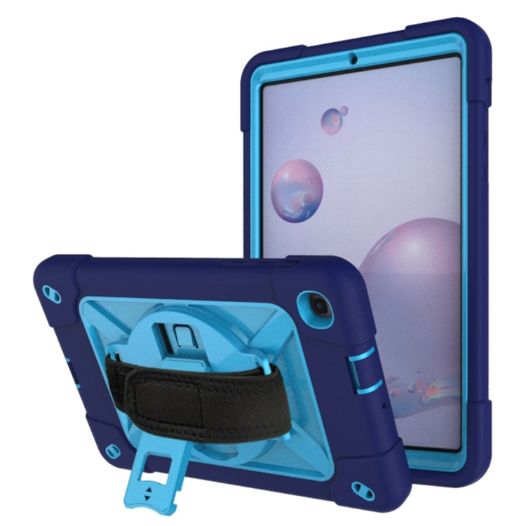 For Samsung Galaxy Tab A 8.4 T307 Contrast Color Robot Silicone + PC Tablet Case(Navy Blue) - Tab A 8.4 (2020) by buy2fix | Online Shopping UK | buy2fix