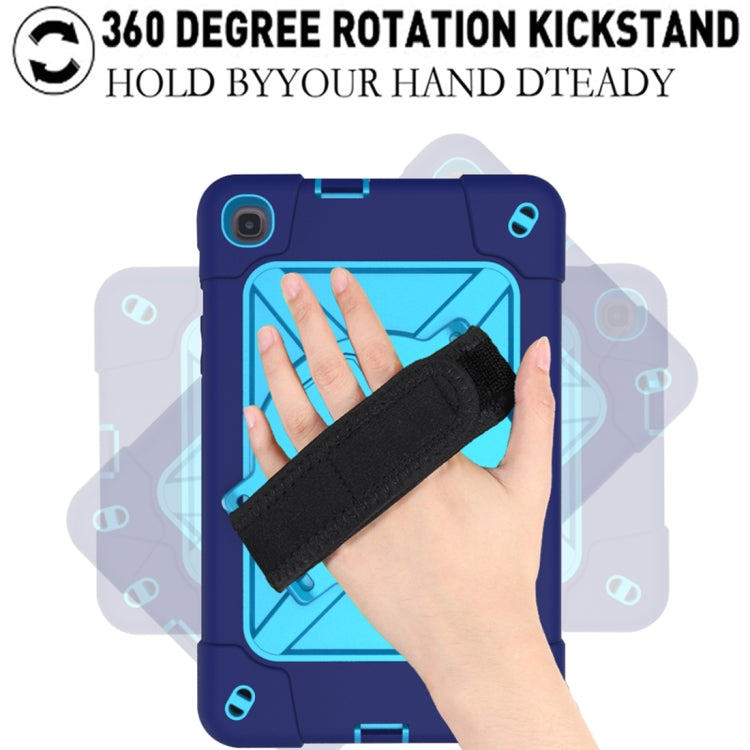 For Samsung Galaxy Tab A 8.4 T307 Contrast Color Robot Silicone + PC Tablet Case(Navy Blue) - Tab A 8.4 (2020) by buy2fix | Online Shopping UK | buy2fix