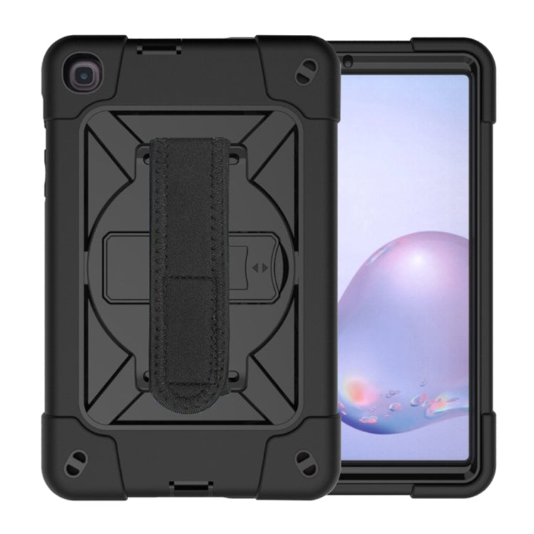 For Samsung Galaxy Tab A 8.4 T307 Contrast Color Robot Silicone + PC Tablet Case(Black) - Tab A 8.4 (2020) by buy2fix | Online Shopping UK | buy2fix