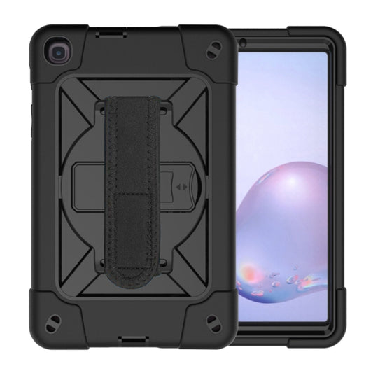 For Samsung Galaxy Tab A 8.4 T307 Contrast Color Robot Silicone + PC Tablet Case(Black) - Tab A 8.4 (2020) by buy2fix | Online Shopping UK | buy2fix
