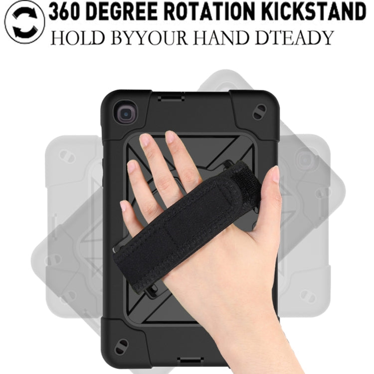 For Samsung Galaxy Tab A 8.4 T307 Contrast Color Robot Silicone + PC Tablet Case(Black) - Tab A 8.4 (2020) by buy2fix | Online Shopping UK | buy2fix