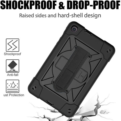 For Samsung Galaxy Tab A 8.4 T307 Contrast Color Robot Silicone + PC Tablet Case(Black) - Tab A 8.4 (2020) by buy2fix | Online Shopping UK | buy2fix