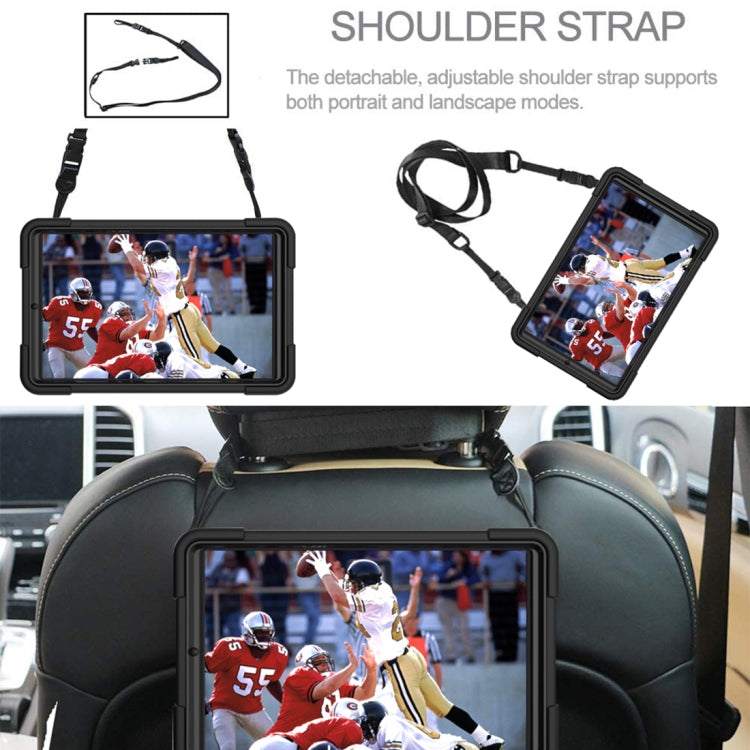 For Samsung Galaxy Tab A 8.4 T307 Contrast Color Robot Silicone + PC Tablet Case(Black) - Tab A 8.4 (2020) by buy2fix | Online Shopping UK | buy2fix