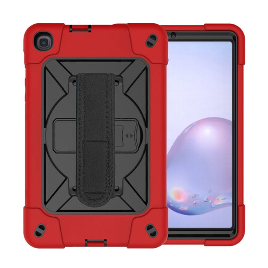 For Samsung Galaxy Tab A 8.4 T307 Contrast Color Robot Silicone + PC Tablet Case(Red Black) - Tab A 8.4 (2020) by buy2fix | Online Shopping UK | buy2fix