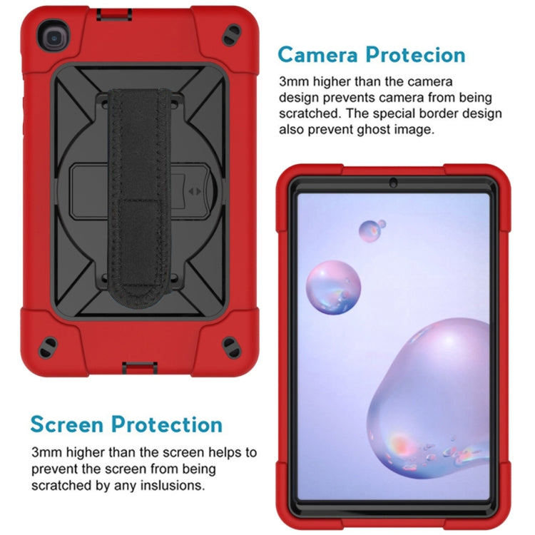 For Samsung Galaxy Tab A 8.4 T307 Contrast Color Robot Silicone + PC Tablet Case(Red Black) - Tab A 8.4 (2020) by buy2fix | Online Shopping UK | buy2fix