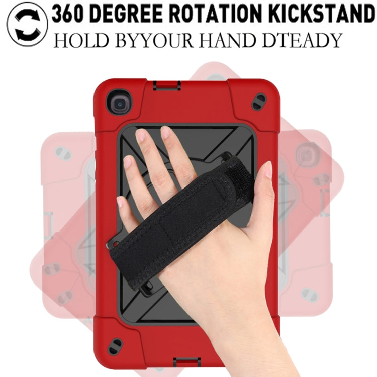 For Samsung Galaxy Tab A 8.4 T307 Contrast Color Robot Silicone + PC Tablet Case(Red Black) - Tab A 8.4 (2020) by buy2fix | Online Shopping UK | buy2fix