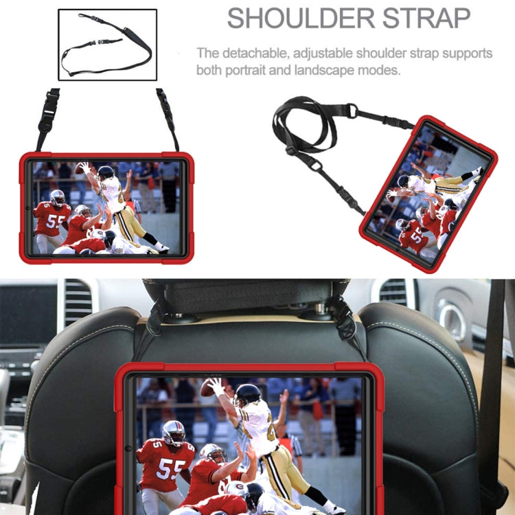 For Samsung Galaxy Tab A 8.4 T307 Contrast Color Robot Silicone + PC Tablet Case(Red Black) - Tab A 8.4 (2020) by buy2fix | Online Shopping UK | buy2fix