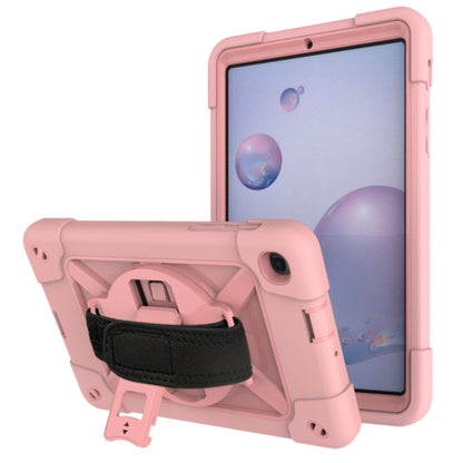 For Samsung Galaxy Tab A 8.4 T307 Contrast Color Robot Silicone + PC Tablet Case(Rose Gold) - Tab A 8.4 (2020) by buy2fix | Online Shopping UK | buy2fix