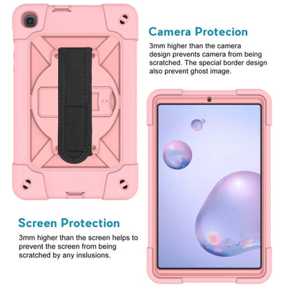 For Samsung Galaxy Tab A 8.4 T307 Contrast Color Robot Silicone + PC Tablet Case(Rose Gold) - Tab A 8.4 (2020) by buy2fix | Online Shopping UK | buy2fix