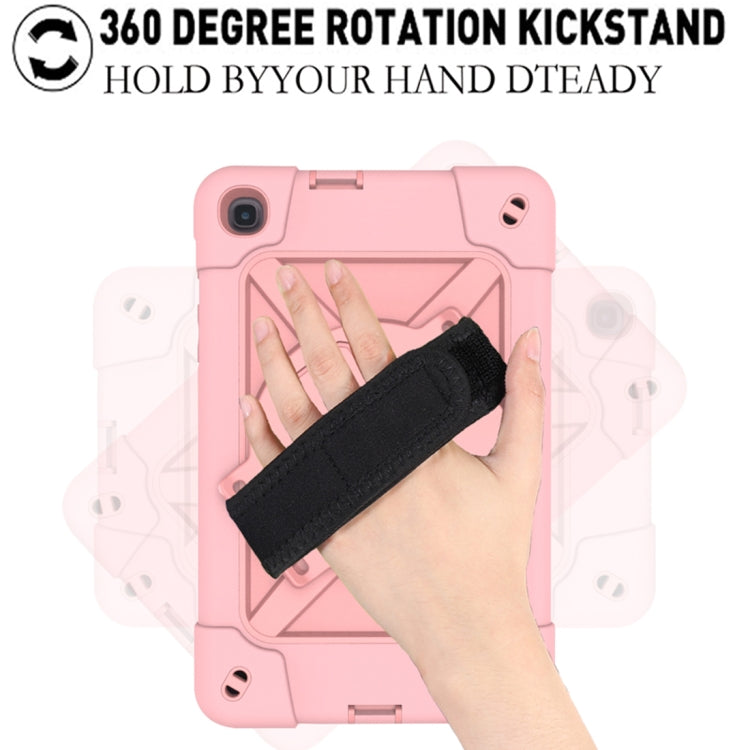 For Samsung Galaxy Tab A 8.4 T307 Contrast Color Robot Silicone + PC Tablet Case(Rose Gold) - Tab A 8.4 (2020) by buy2fix | Online Shopping UK | buy2fix