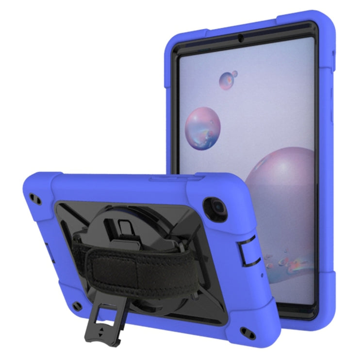 For Samsung Galaxy Tab A 8.4 T307 Contrast Color Robot Silicone + PC Tablet Case(Dark Blue Black) - Tab A 8.4 (2020) by buy2fix | Online Shopping UK | buy2fix