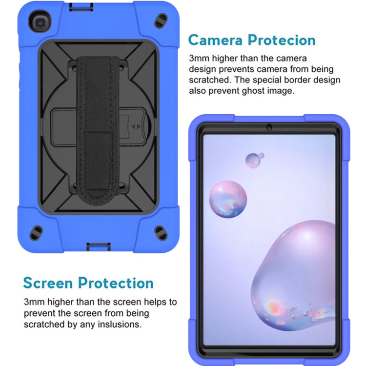 For Samsung Galaxy Tab A 8.4 T307 Contrast Color Robot Silicone + PC Tablet Case(Dark Blue Black) - Tab A 8.4 (2020) by buy2fix | Online Shopping UK | buy2fix