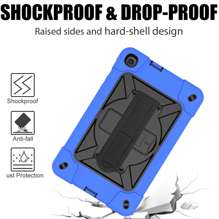 For Samsung Galaxy Tab A 8.4 T307 Contrast Color Robot Silicone + PC Tablet Case(Dark Blue Black) - Tab A 8.4 (2020) by buy2fix | Online Shopping UK | buy2fix