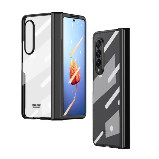 For Samsung Galaxy Z Fold4 Full Body Integrated Electroplating Hinge Phone Case(Black) - Galaxy Z Fold4 5G Cases by buy2fix | Online Shopping UK | buy2fix