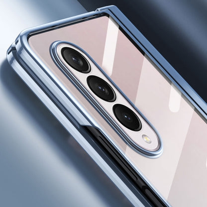 For Samsung Galaxy Z Fold4 Full Body Integrated Electroplating Hinge Phone Case(Rose Gold) - Galaxy Z Fold4 5G Cases by buy2fix | Online Shopping UK | buy2fix