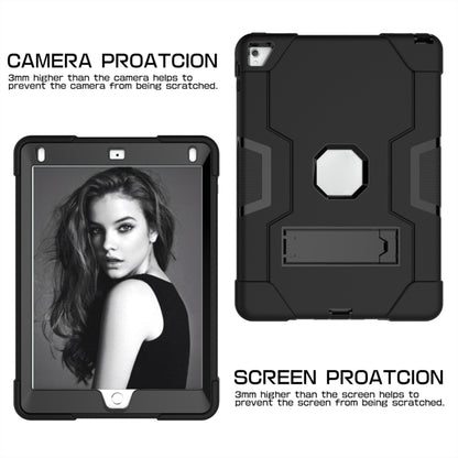 Contrast Color Robot Silicone + PC Tablet Case For iPad 6 / iPad Pro 9.7 2016(Black) - iPad Pro 9.7 inch Cases by buy2fix | Online Shopping UK | buy2fix