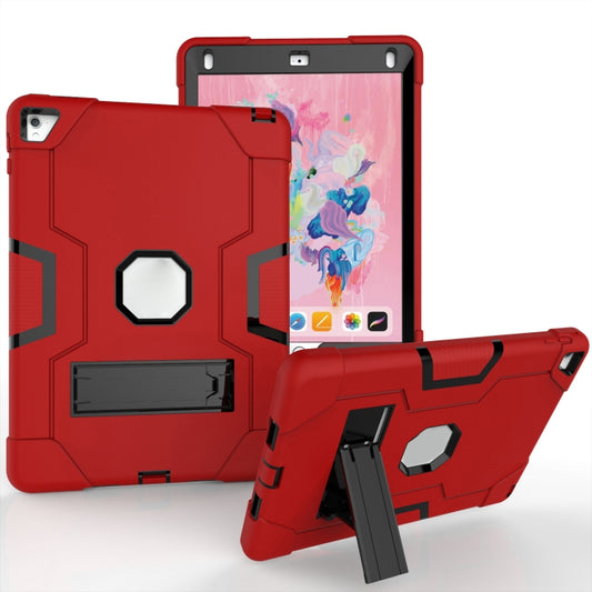 Contrast Color Robot Silicone + PC Tablet Case For iPad 6 / iPad Pro 9.7 2016(Red + Black) - iPad Pro 9.7 inch Cases by buy2fix | Online Shopping UK | buy2fix