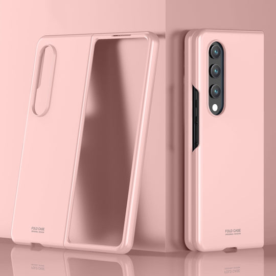 For Samsung Galaxy Z Fold4 Skin Feel Breathable Shockproof Phone Case(Pink)