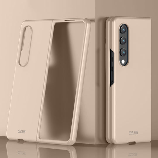 For Samsung Galaxy Z Fold4 Skin Feel Breathable Shockproof Phone Case(Gold)