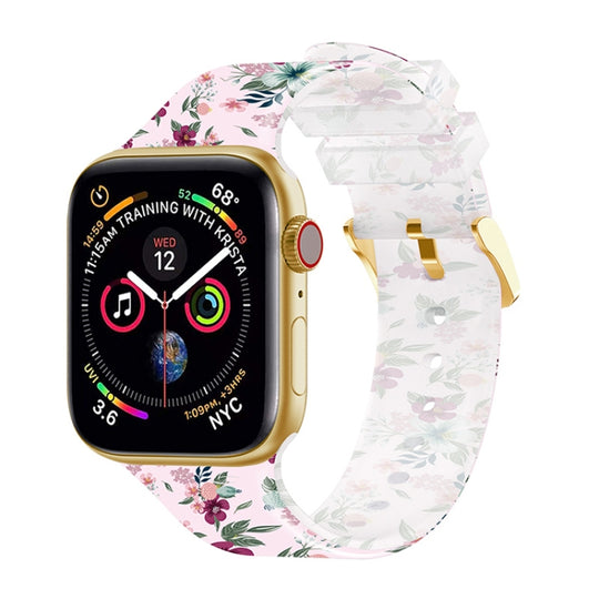 Square Buckle Transparent Watch Band For Apple Watch Series 9&8&7 41mm / SE 3&SE 2&6&SE&5&4 40mm / 3&2&1 38mm(7)